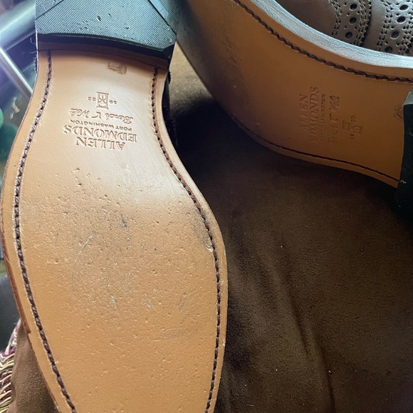 Allen Edmonds McAllister Wingtip Oxford Dress Shoe - Picture 4 of 12